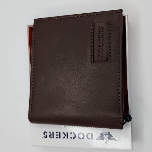 DOCKERS HANDCRAFTED MENS BROWN WALLET - Picture 4 of 11